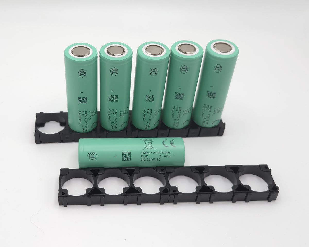 !NEW! EVE 50PL Tabless 21700 Cells, Set of 6 with Holders