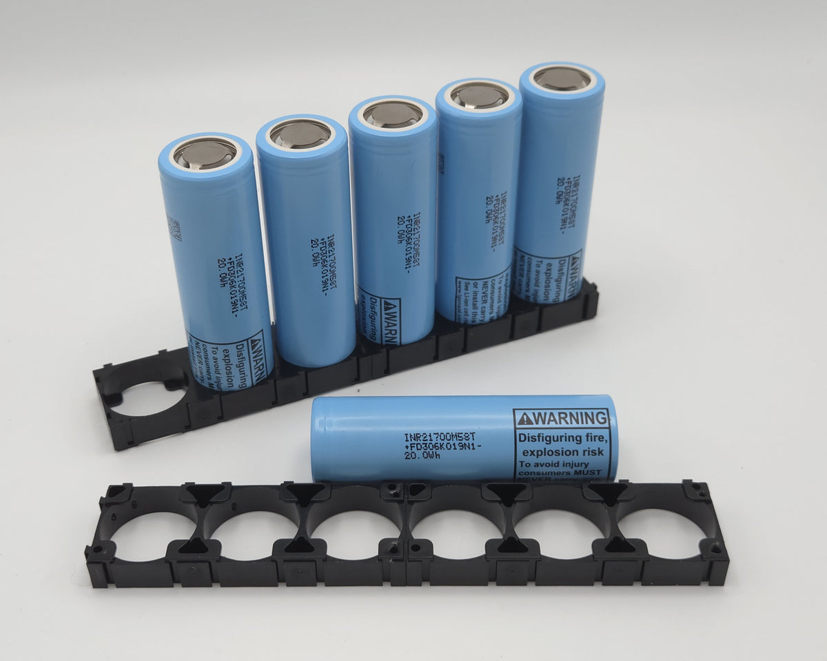 !NEW! LG M58T 21700 Battery Cells, Set of 6 with Holders