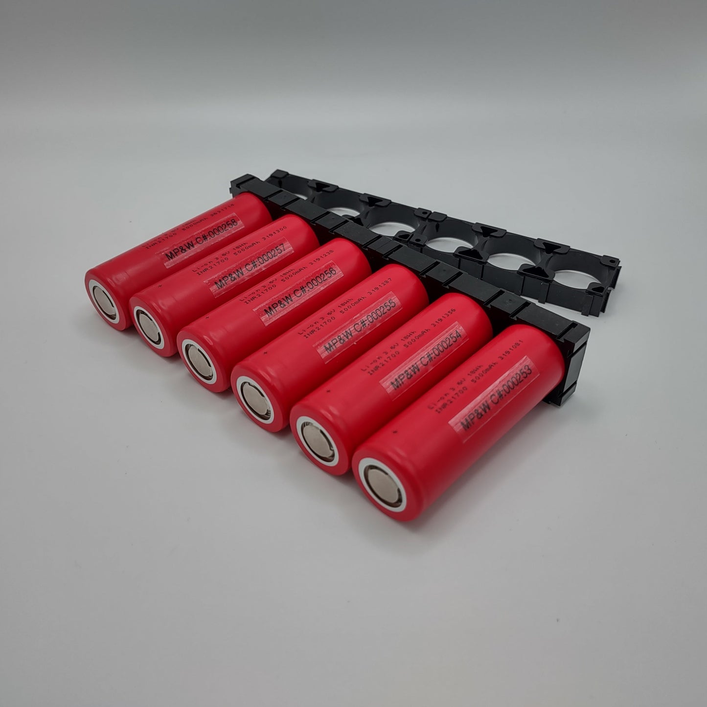EVE 50PL Red Pre-Production 21700 Cells, Set of 6 with Holders