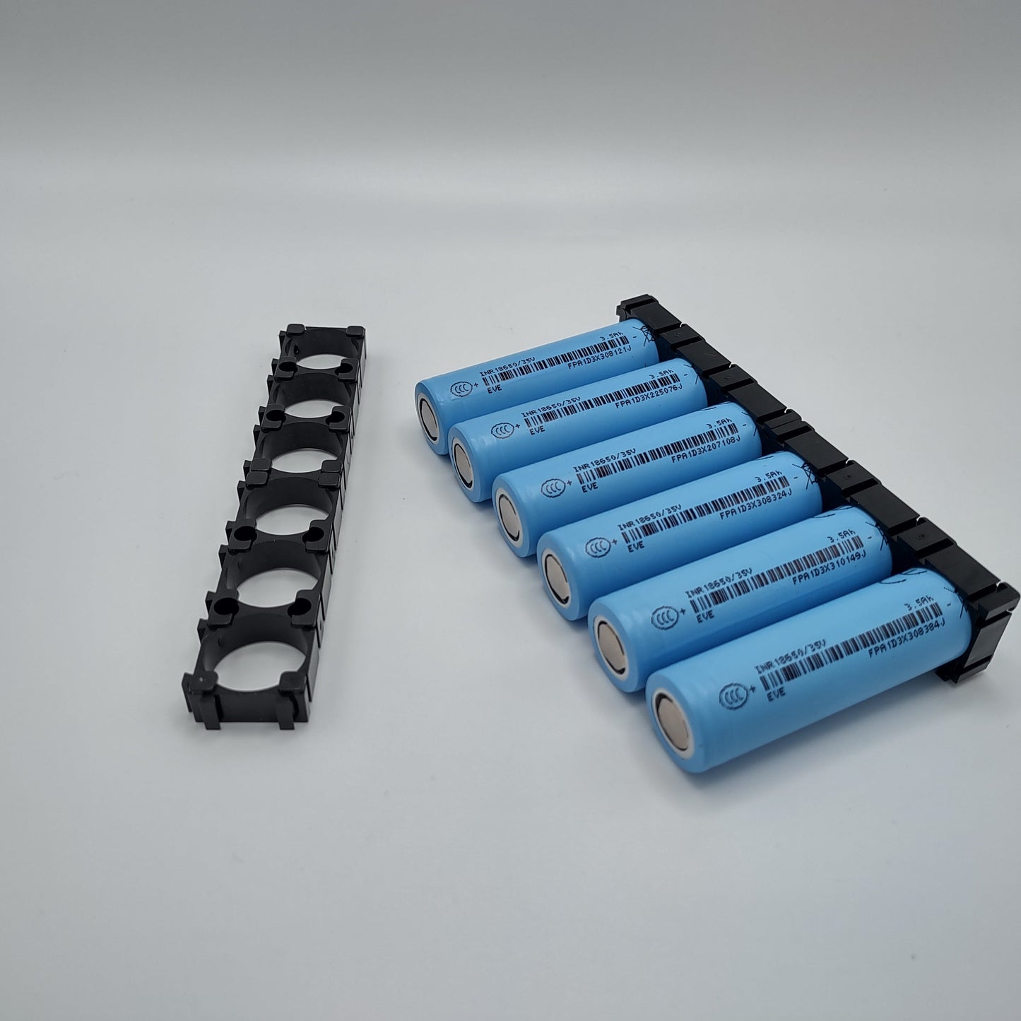 EVE 35V 18650 Battery Cells, Set of 6 with Holders