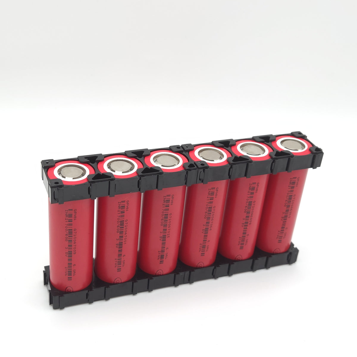 !NEW! GreatPower 60Q Tabless 21700 Battery Cells, Set of 6 with Holders