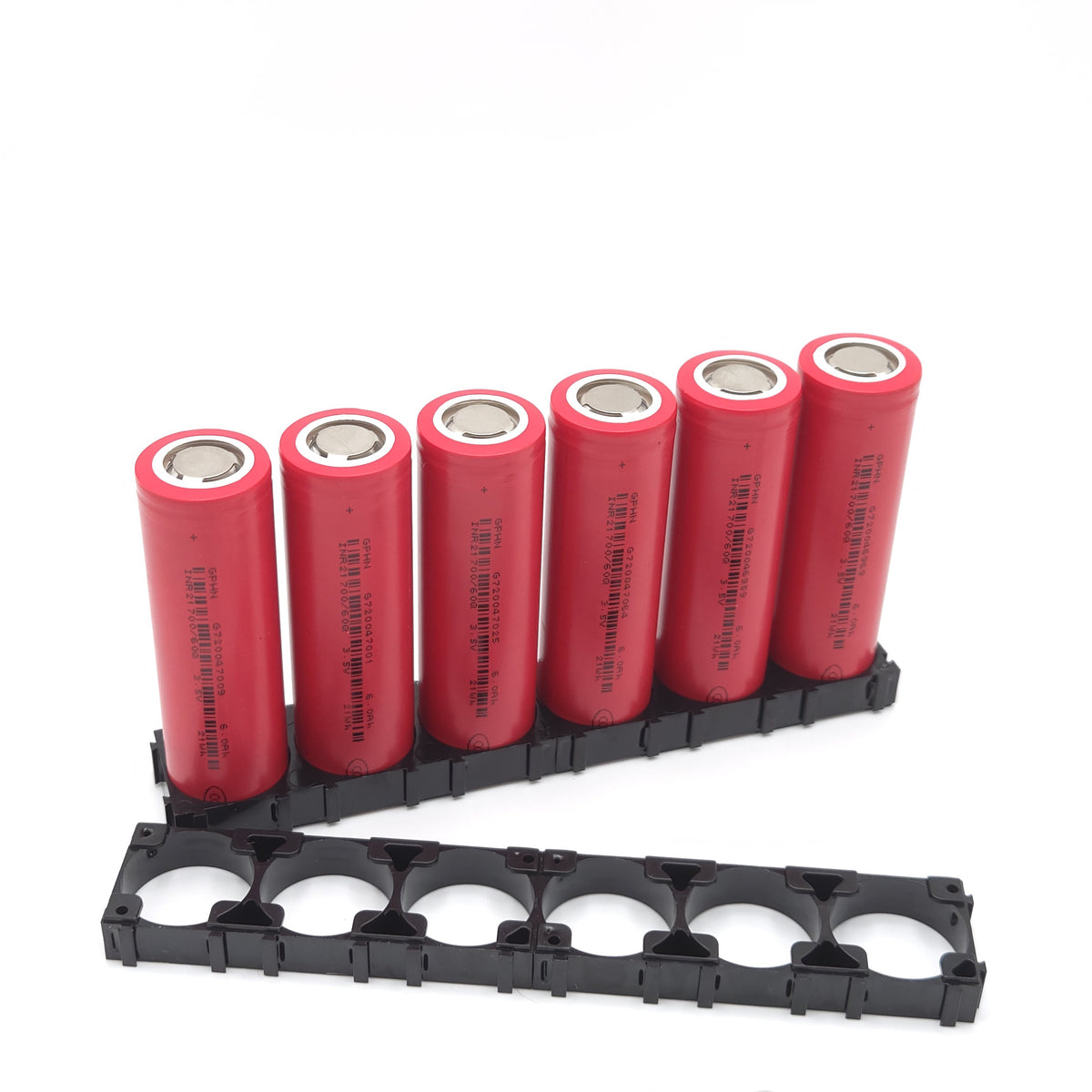 !NEW! GreatPower 60Q Tabless 21700 Battery Cells, Set of 6 with Holders