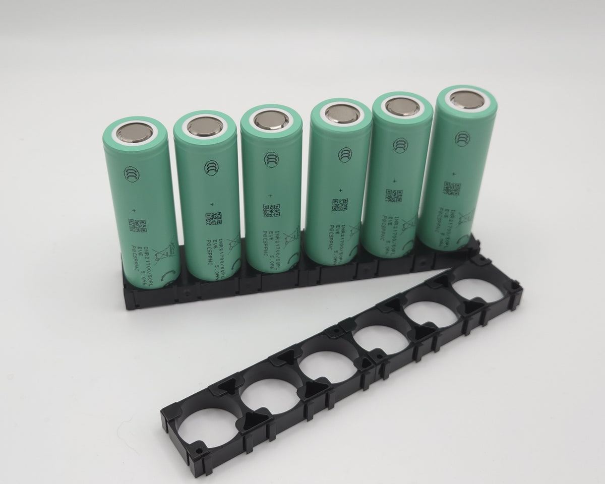 !NEW! EVE 50PL Tabless 21700 Cells, Set of 6 with Holders