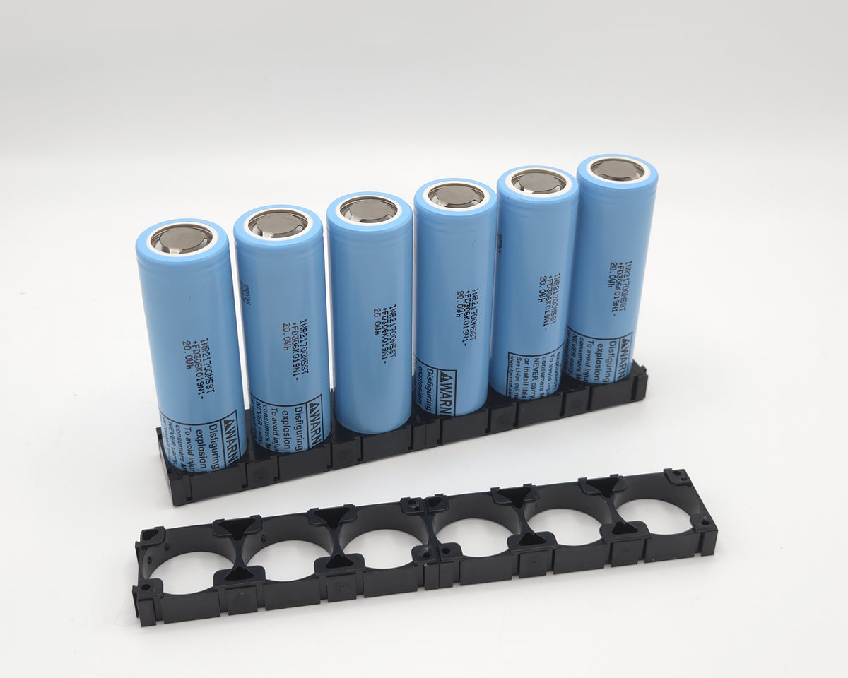 !NEW! LG M58T 21700 Battery Cells, Set of 6 with Holders