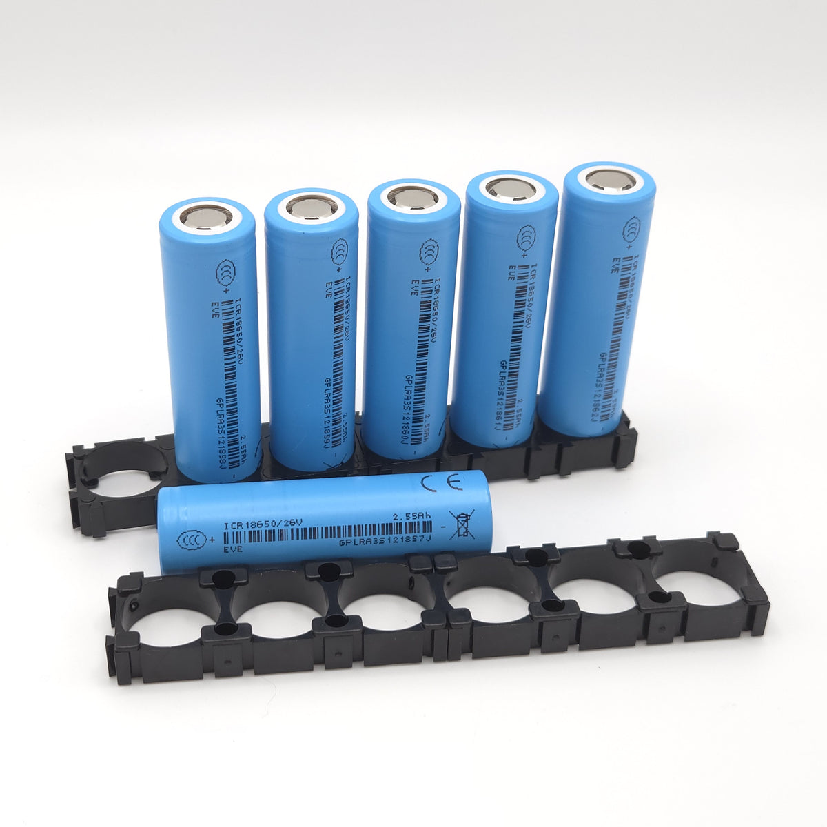 !NEW! EVE 26V 18650 Battery Cells, Set of 6 with Holders