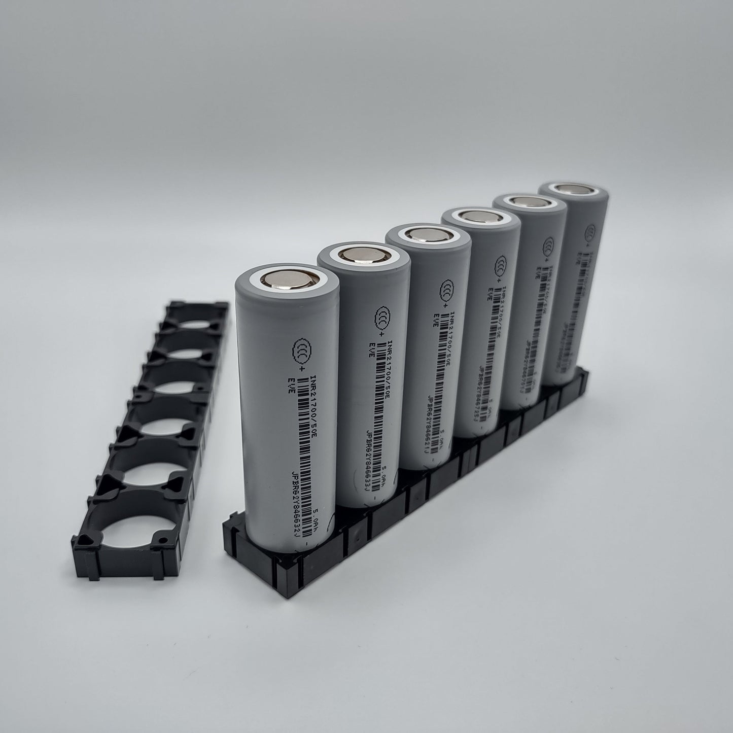 EVE 50E 21700 Battery Cell, Set of 6 with Holders