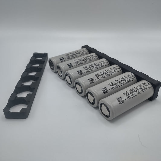 Molicel P42A 21700 Battery Cells, Set of 6 with Holders