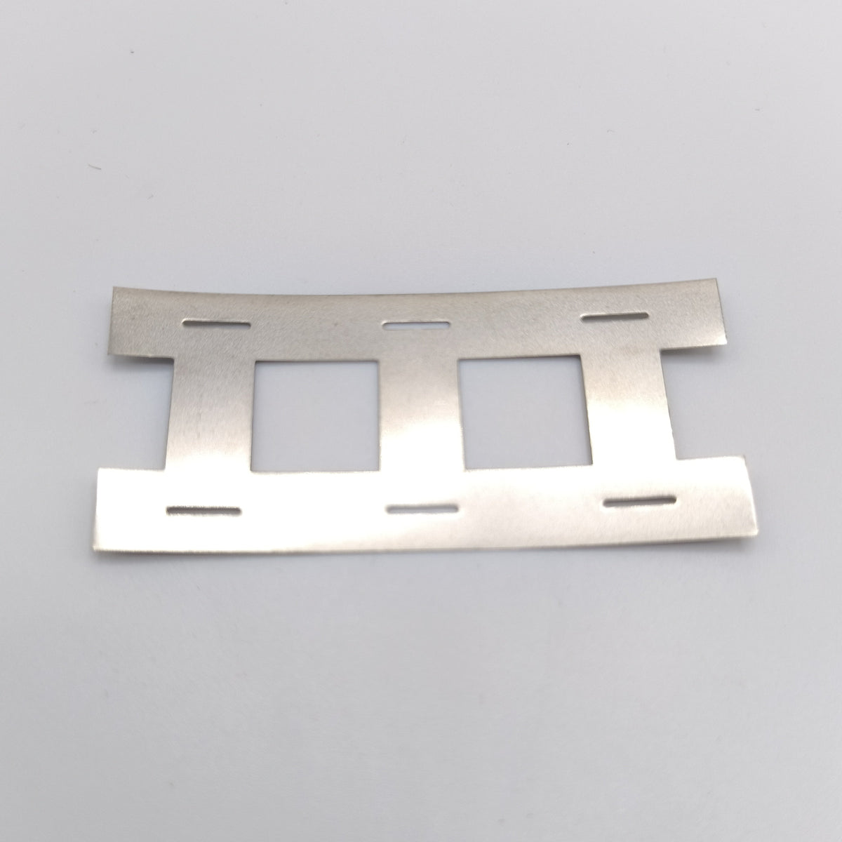 !NEW! Slotted Cell Welding Tabs, 0.2mm Thick, Spaced for Standard Plastic Cell Holders, Per 6 terminals