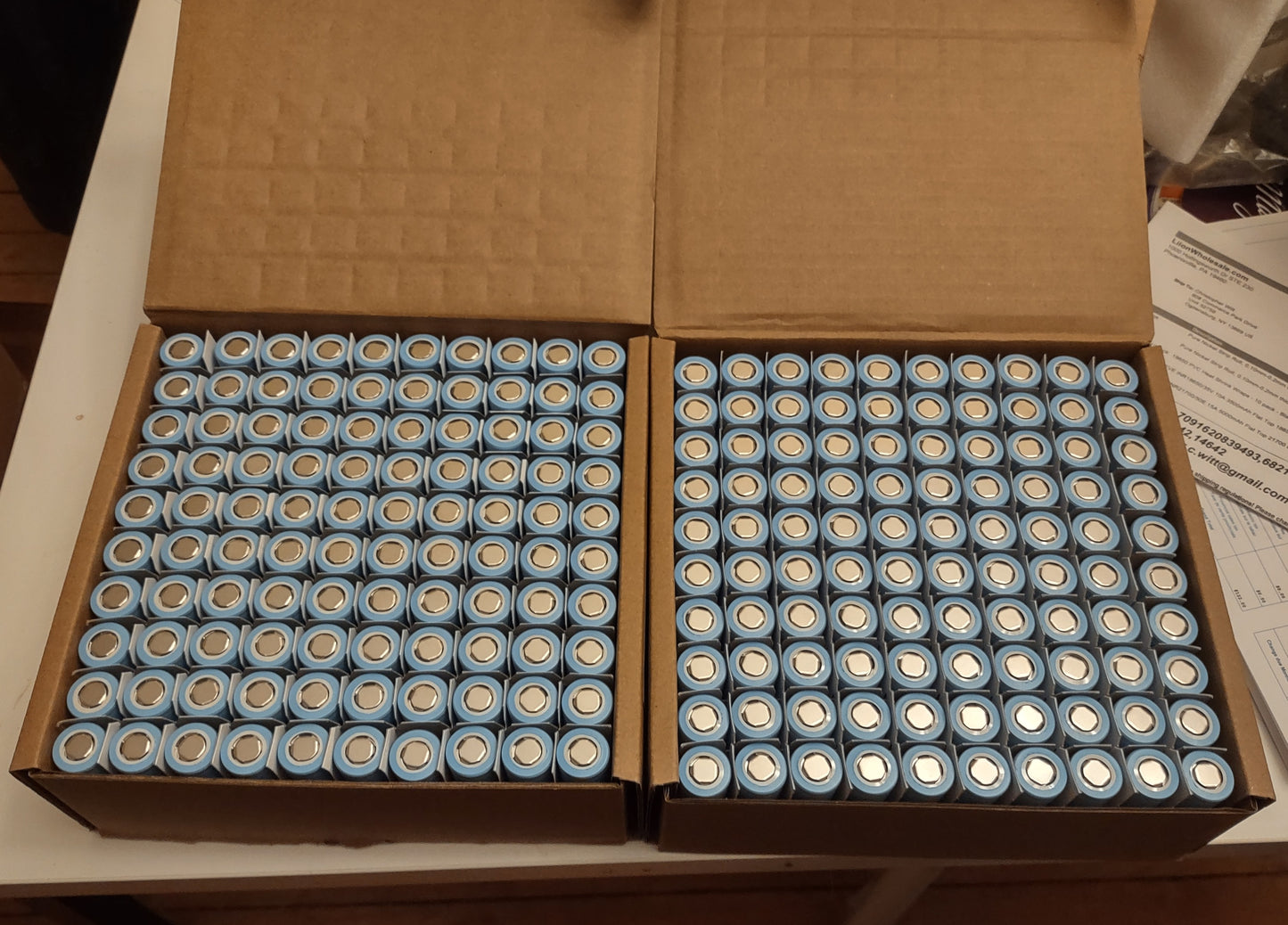 EVE 35V 18650 Li-ion Battery Cells, Full sealed box of 100
