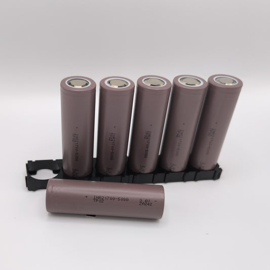 !NEW! Tenpower 50SG 21700 Battery Cells, Set of 6 with Holders
