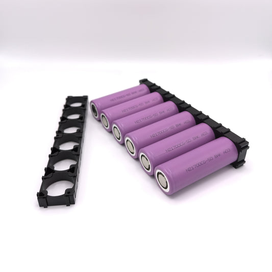 !NEW! BAK N21700CG-50 Li-ion Battery Cells, Set of 6 with Holders (Mfr. 2022)