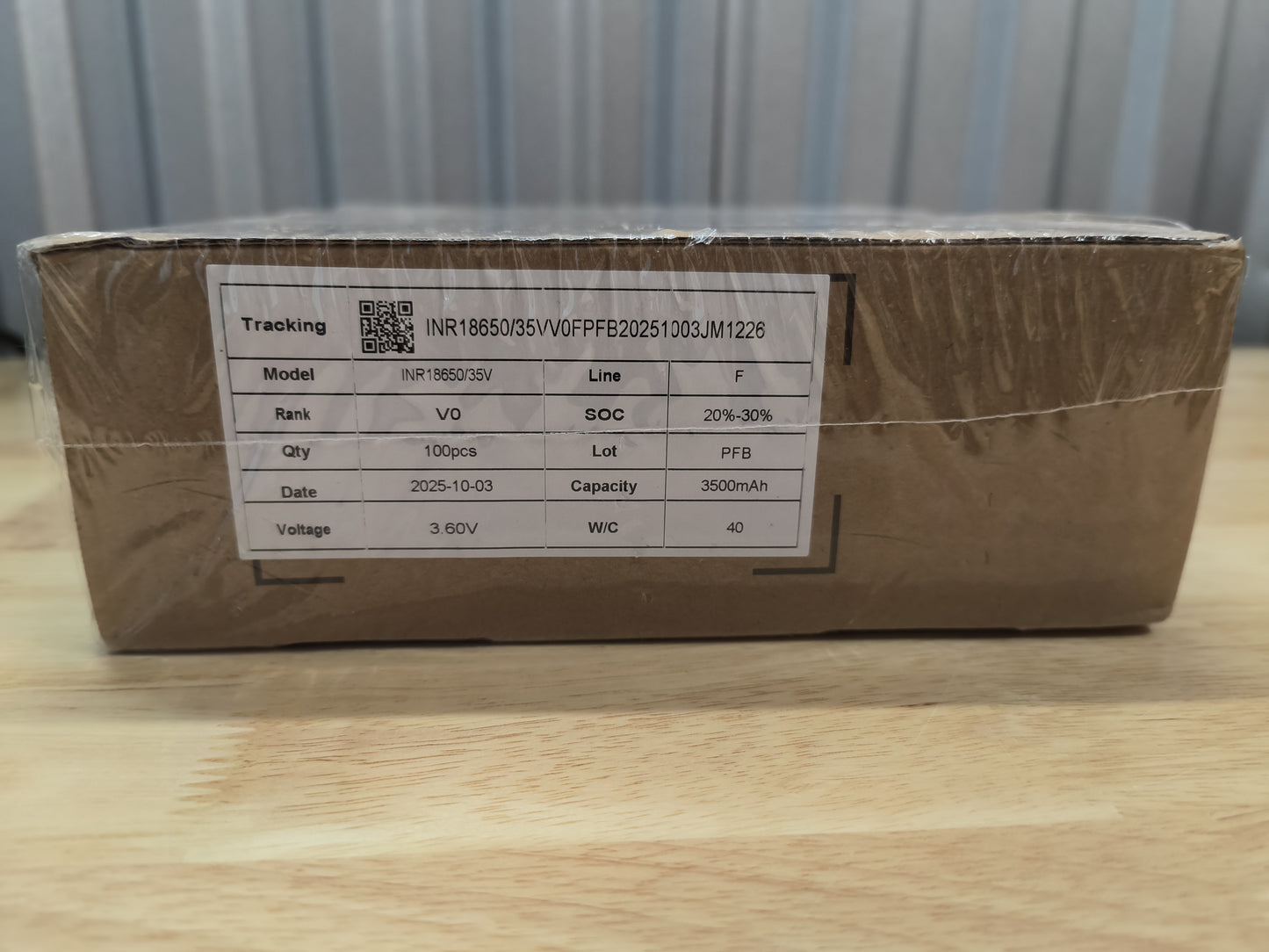 EVE 35V 18650 Li-ion Battery Cells, Full sealed box of 100