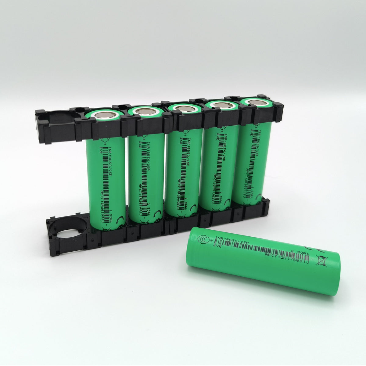 !NEW! EVE 25P 18650 Battery Cells, Set of 6 with Holders