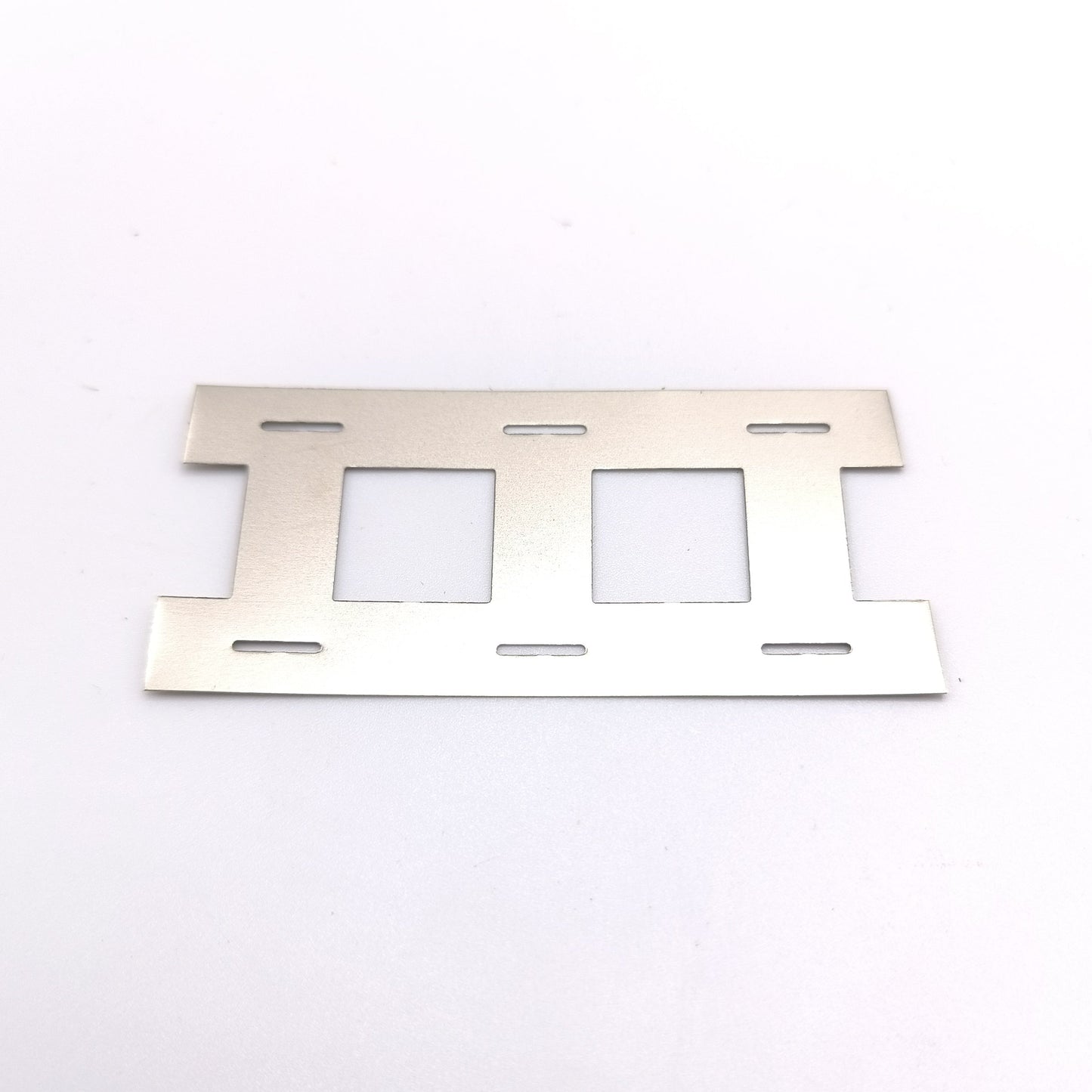 !NEW! Slotted Cell Welding Tabs, 0.2mm Thick, Spaced for Standard Plastic Cell Holders, Per 6 terminals