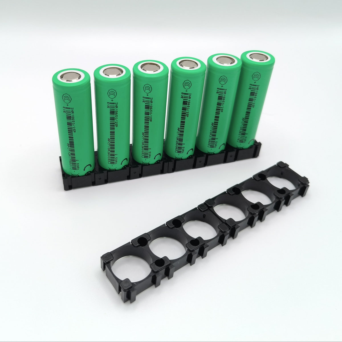 !NEW! EVE 25P 18650 Battery Cells, Set of 6 with Holders