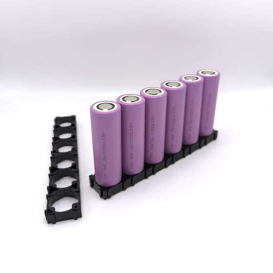 !NEW! BAK N21700CG-50 Li-ion Battery Cells, Set of 6 with Holders (Mfr. 2022)