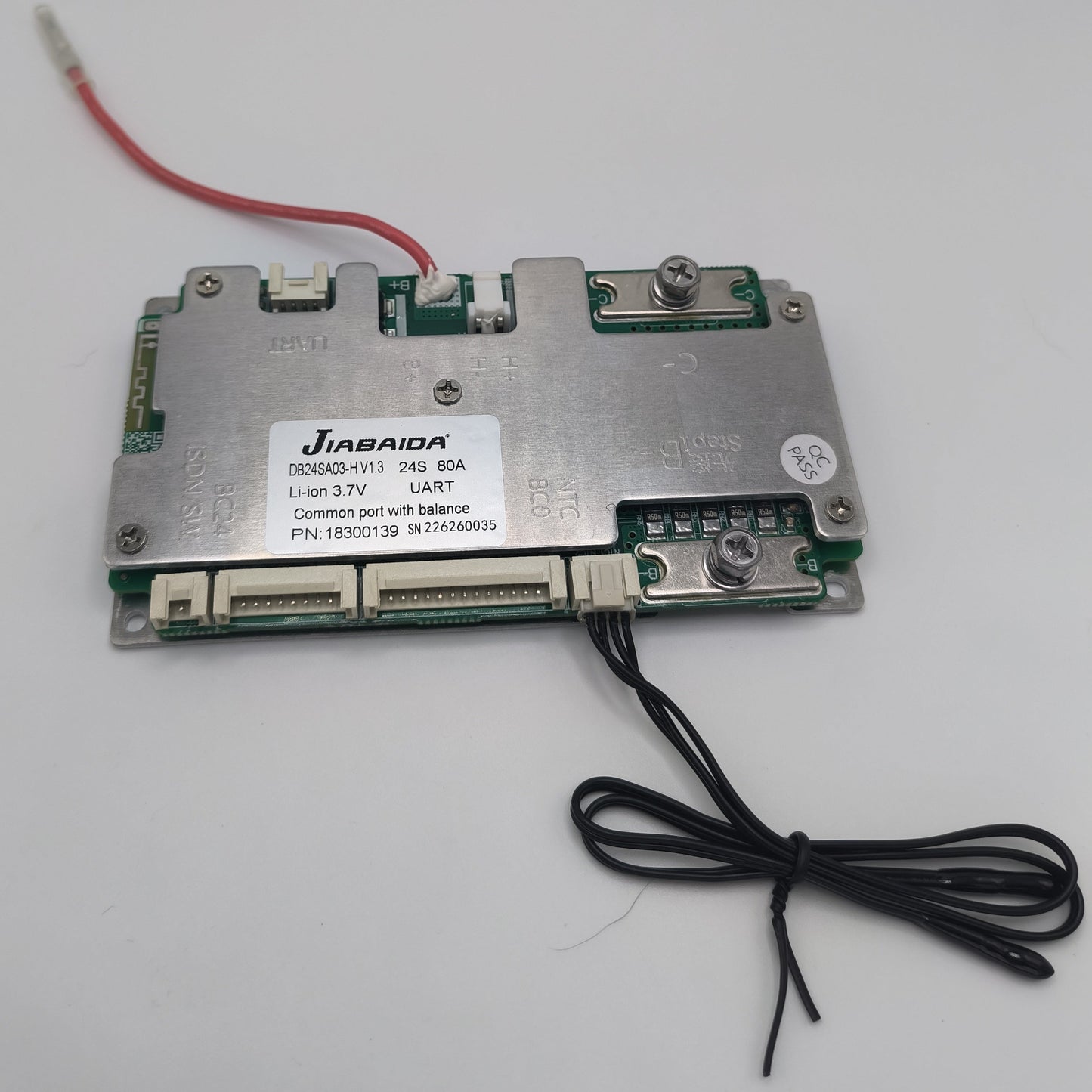 JBD (Jiabaida) 7-24S Smart BMS 0-80A OCP for Li-ion & LiFePO4, With Balance Leads, Bluetooth, and Battery Heating Option
