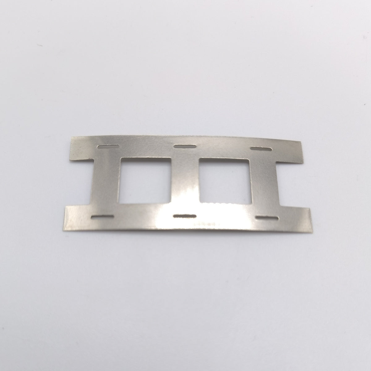 !NEW! Slotted Cell Welding Tabs, 0.2mm Thick, Spaced for Standard Plastic Cell Holders, Per 6 terminals