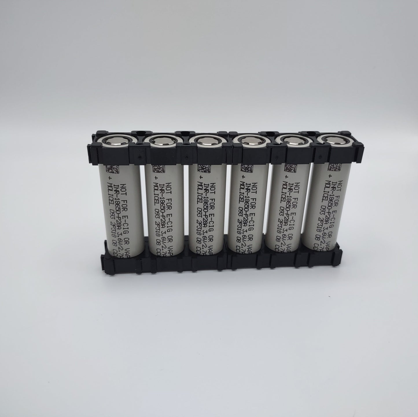 Molicel P28A 18650 Battery Cells, Set of 6 with Holders